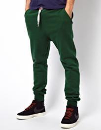 calça moletom baggy masculina verde