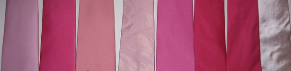 cores de gravatas rosas