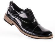sapato masculino de verniz basko preto