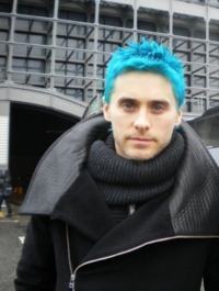 cabelo colorido azul masculino