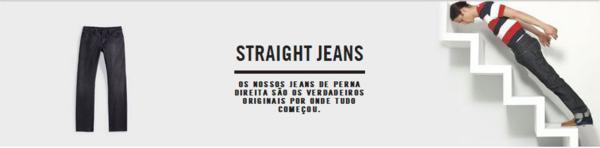 straight leg jeans o que e