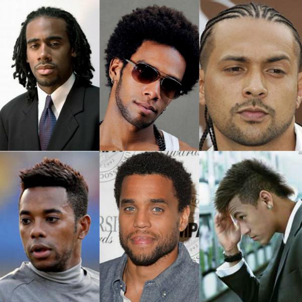 homens negros de cabelo liso