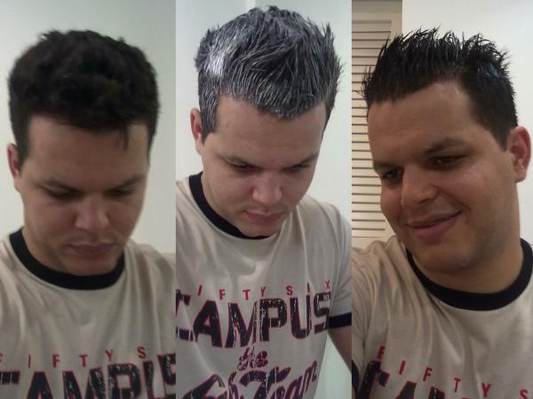 progressiva masculina em cabelo crespo antes e depois